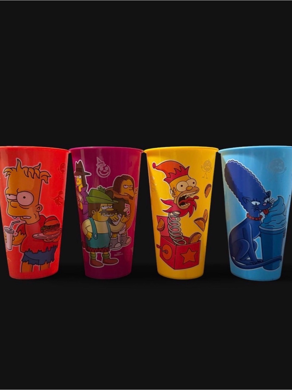 The Simpsons Treehouse Of Horror 4 Pack Collectible Cups